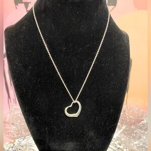 Tiffany & Co Elsa Peretti Open Heart Pendant Necklace